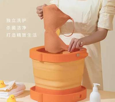 「10cm超薄革命」这个折叠洗衣机，竟比手洗更干净？专洗内衣内裤真香定律！